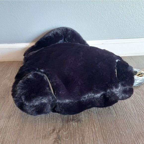 NEW FOLEY + CORINA HIGGE TOWER FAUX FUR FC LADY BAG BLACK - Picture 3 of 8